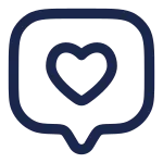 Chat Square Like SVG Icon